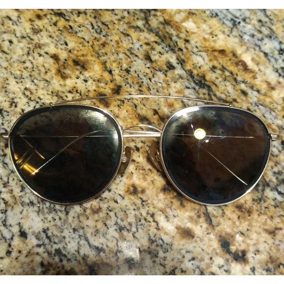 Sama Eyeglasses Sunglasses Frame 57-19-140 Titanium Gold Full Rim